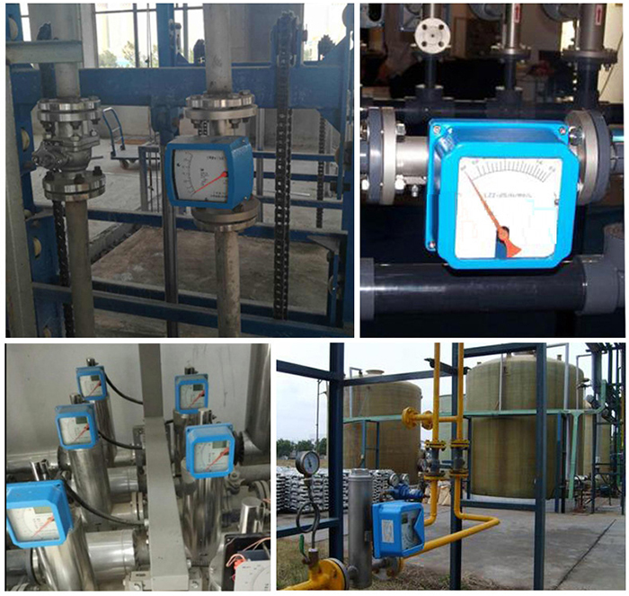 dn80金属管浮子流量计现场使用案例图